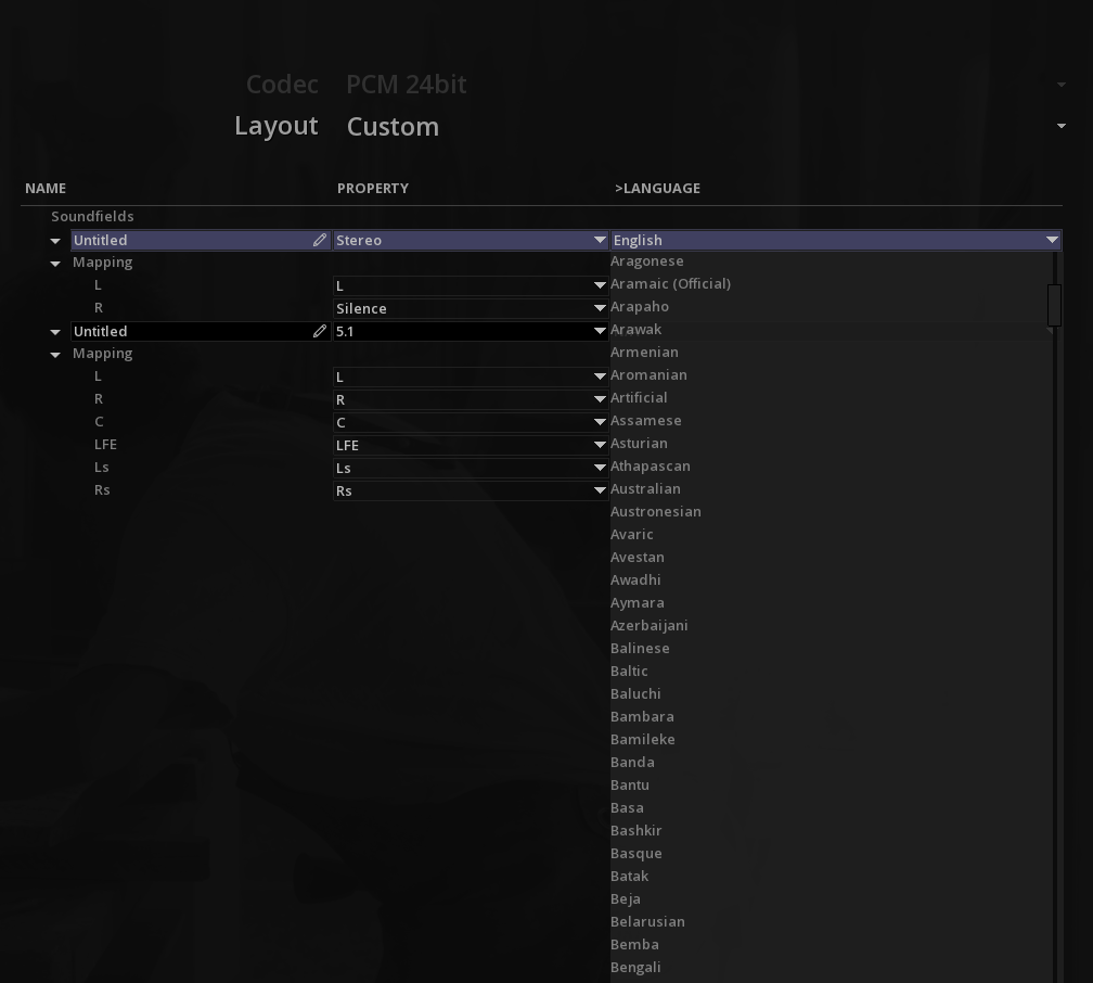 Audio Layout