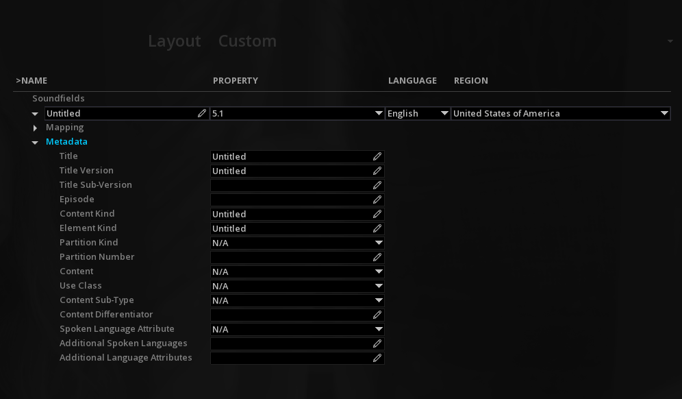 Audio Layout
