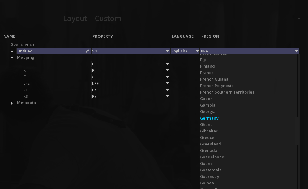 Audio Layout