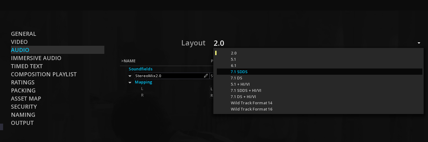 Audio Layout